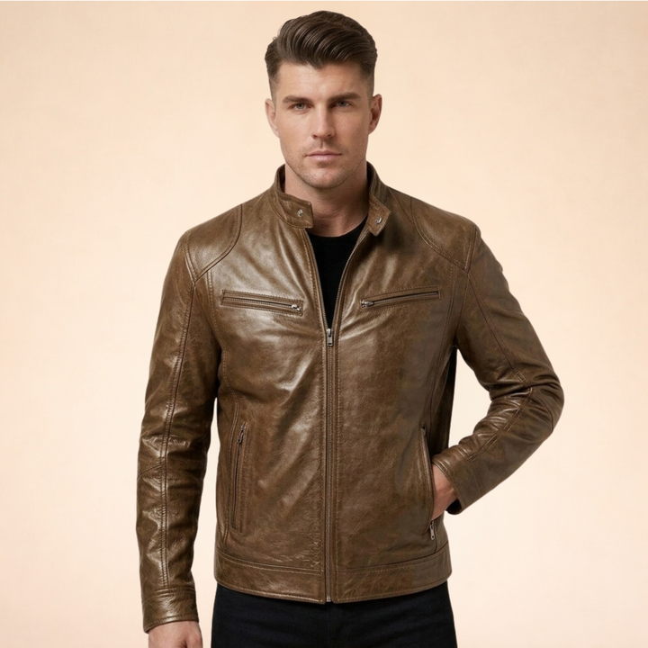 Ethan | Stylische Lederjacke für einen anspruchsvollen Look