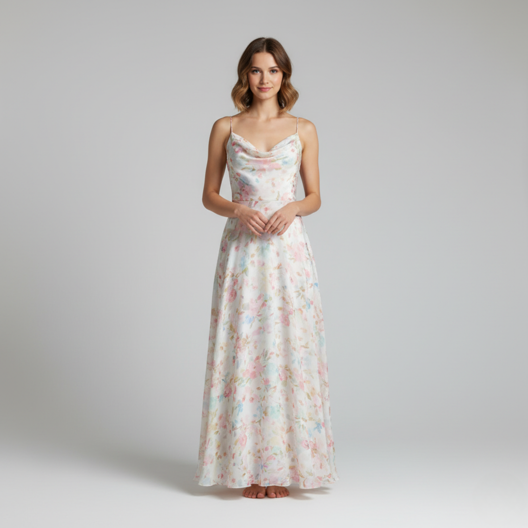 Lila | Blumiges Sommerkleid