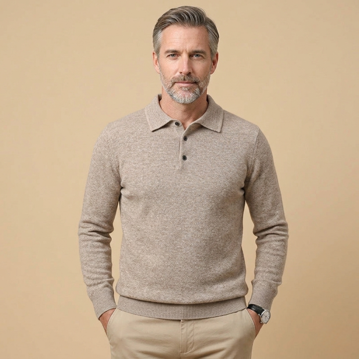 Harvey | Refined & Comfortable Long Sleeve Polo Shirt