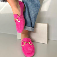 Camille | Elegante Damen-Loafer mit goldfarbenen Akzenten