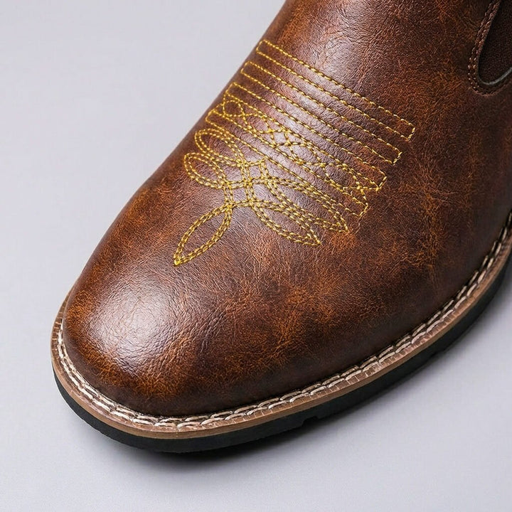 Carter | Genuine Leather Boots for Men with Polished Finish
