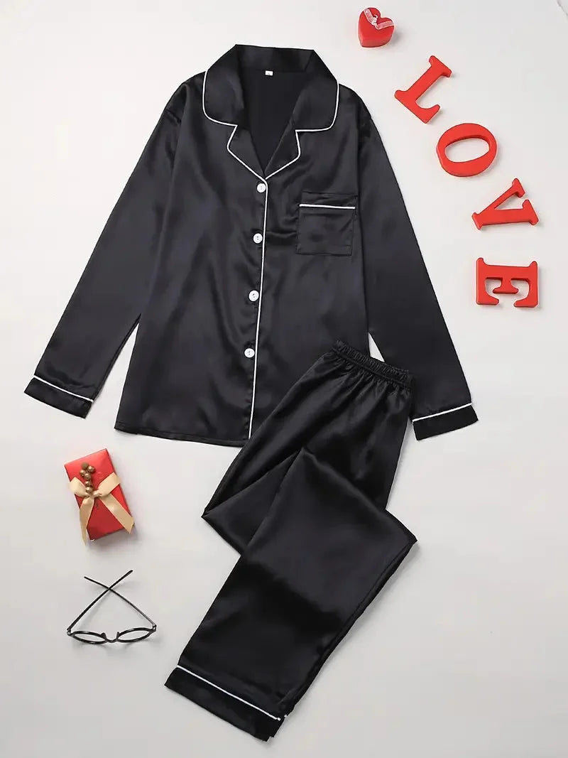 Tjitske | Luxe Satin Pajama Set for Women