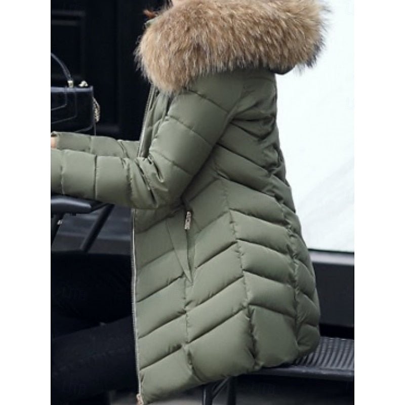 Gwendolyn | Hooded Quilted Winter Parka – Cozy and Flattering