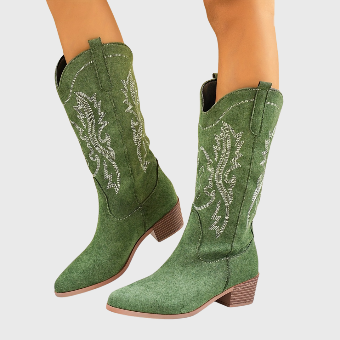 Louann | Elegant And Comfortable Wide-Calf Cowboy Boots