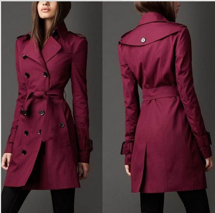 Clara | Klassischer zweireihiger Trenchcoat