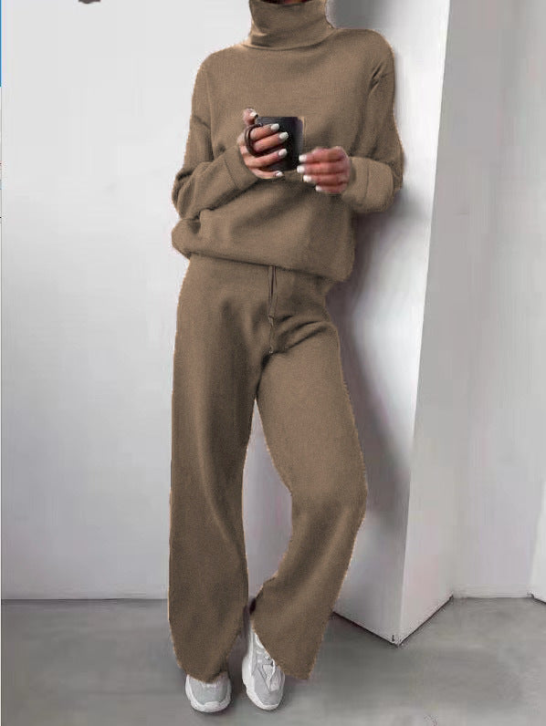 Marina | Elegante e confortevole completo a maglia a due pezzi con dolcevita