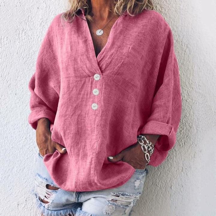 Lucia | Sweaters – Stylish Cotton-Linen Blend for Women