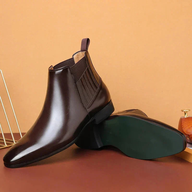 Dina | Sleek Pointed-Toe Chelsea Ankle Boots