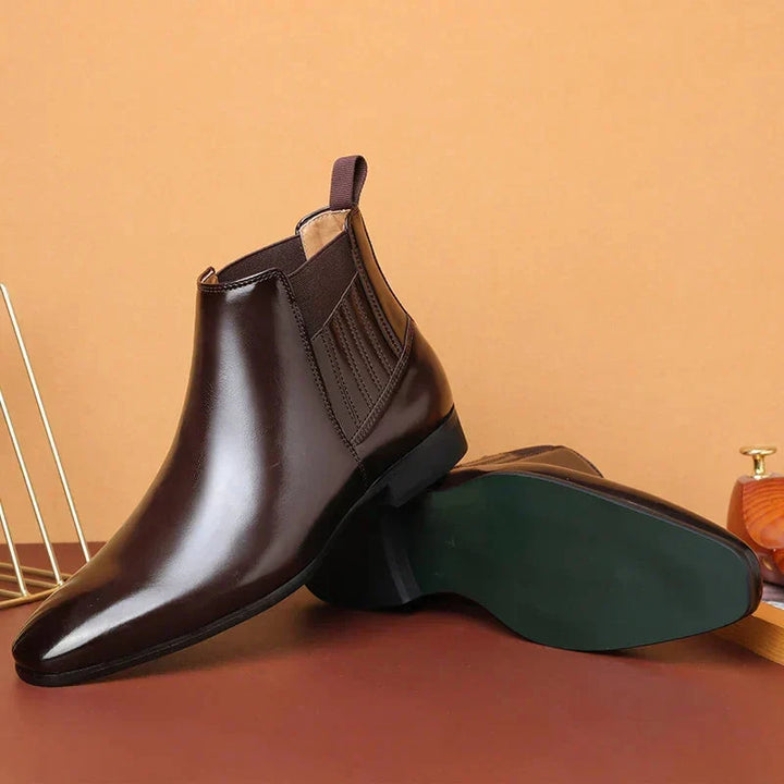 Dina | Sleek Pointed-Toe Chelsea Ankle Boots
