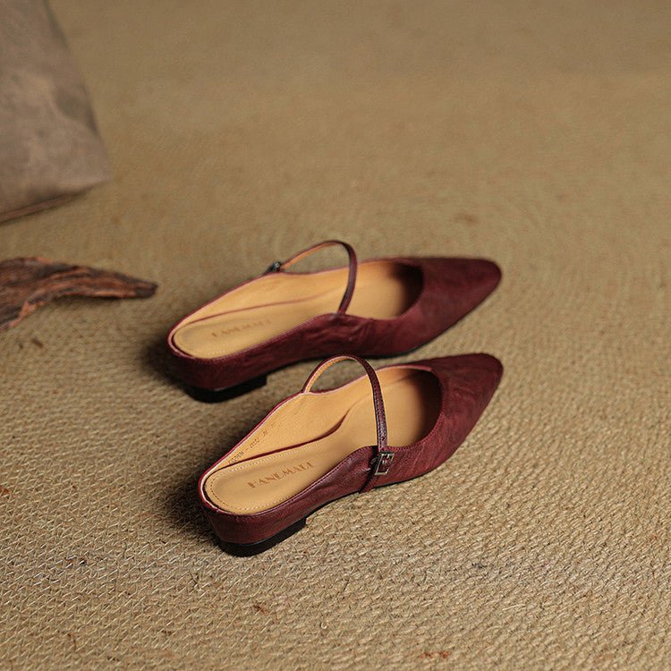 Isla | Mules eleganti e slanciate a punta con fibbia