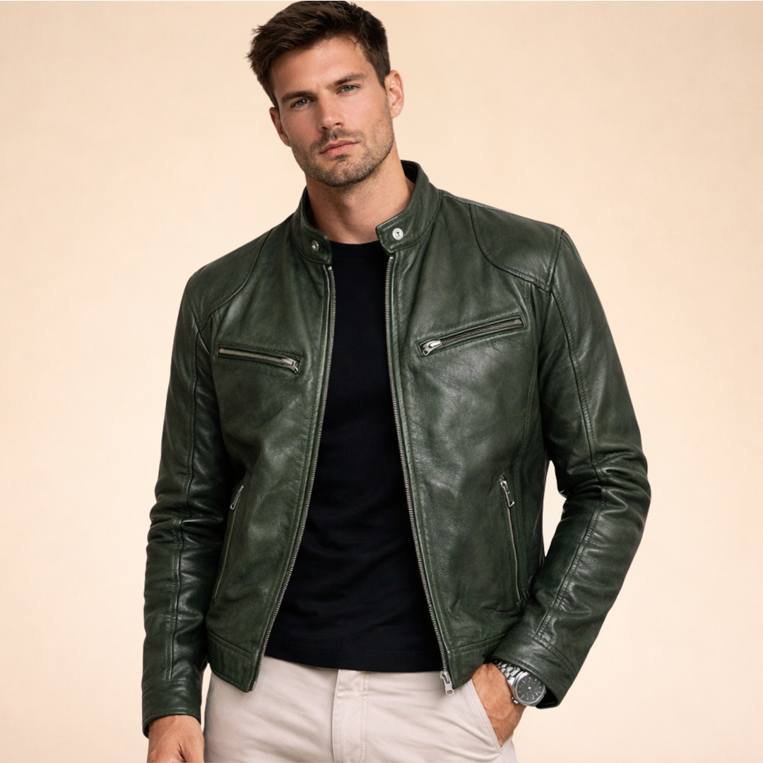 Ethan | Stylische Lederjacke für einen anspruchsvollen Look