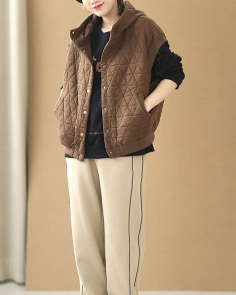 Mason | Elegante gilet invernale tecnico con cappuccio