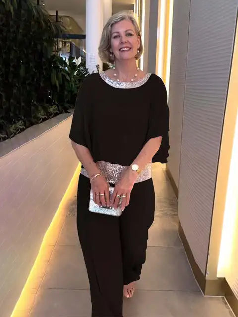Lena | Elegante completo fluido a due pezzi