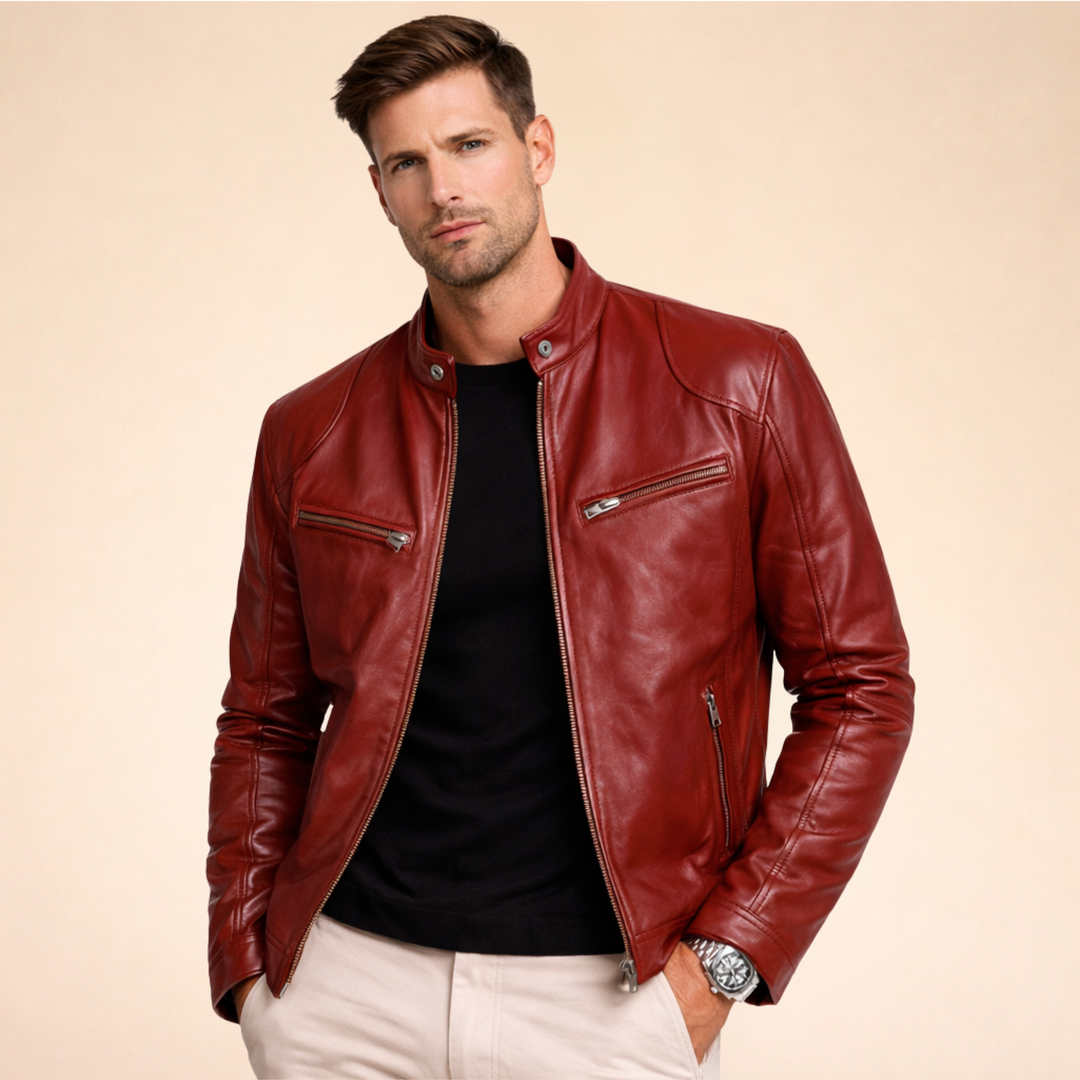 Ethan | Stylische Lederjacke für einen anspruchsvollen Look