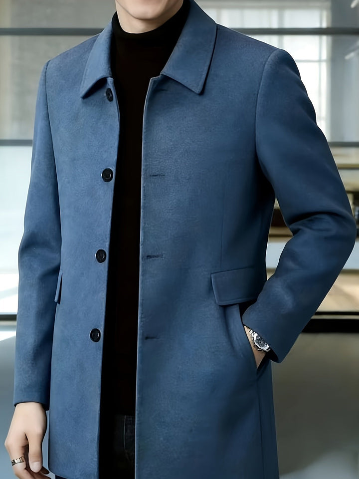 Gerard | Single-Breasted Overcoat – Timeless Style for Men