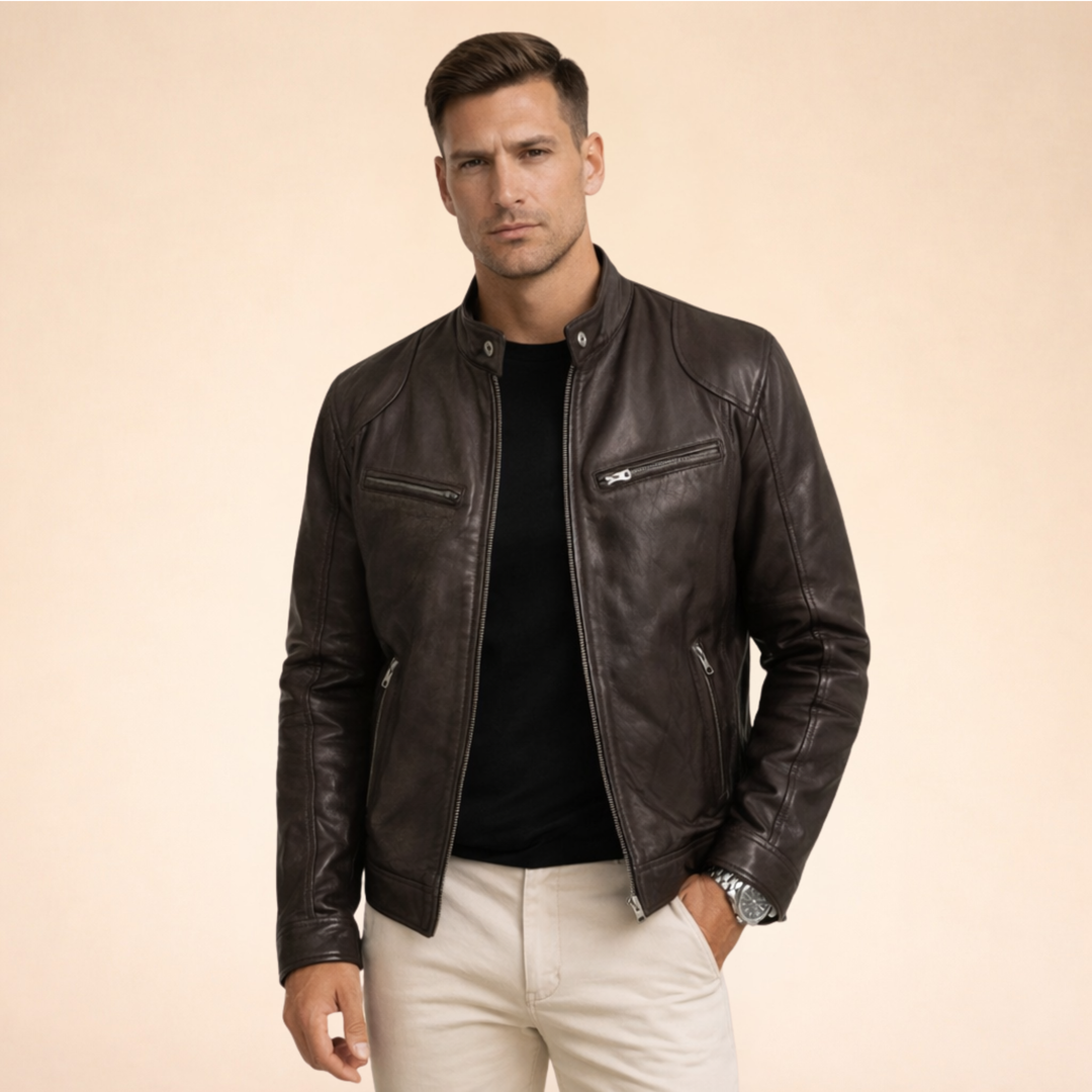 Ethan | Stylische Lederjacke für einen anspruchsvollen Look