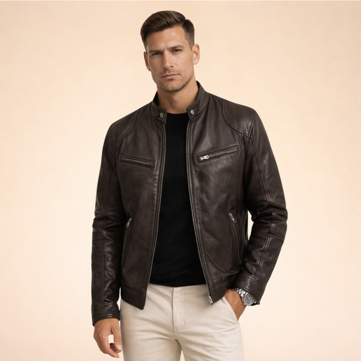 Ethan | Stylische Lederjacke für einen anspruchsvollen Look