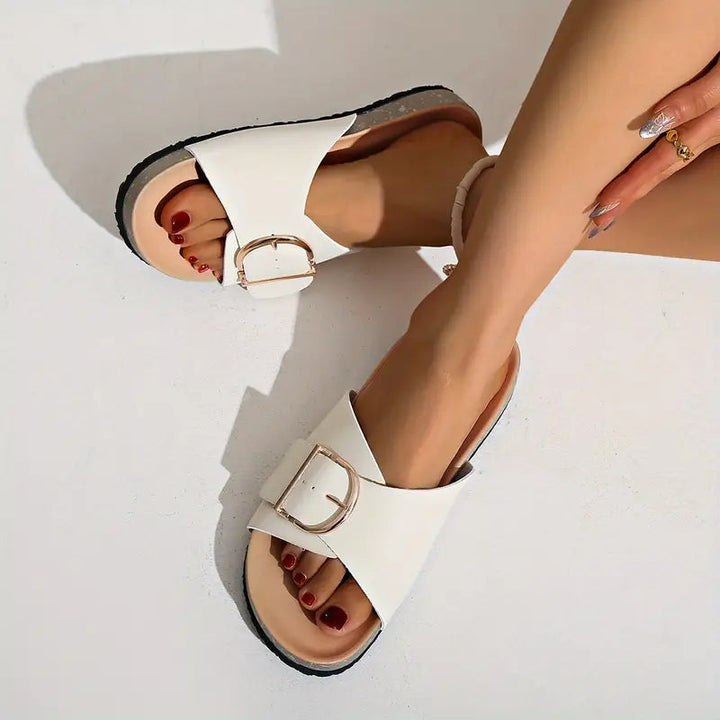 Claire | Orthopädische leichte flache Sandalen