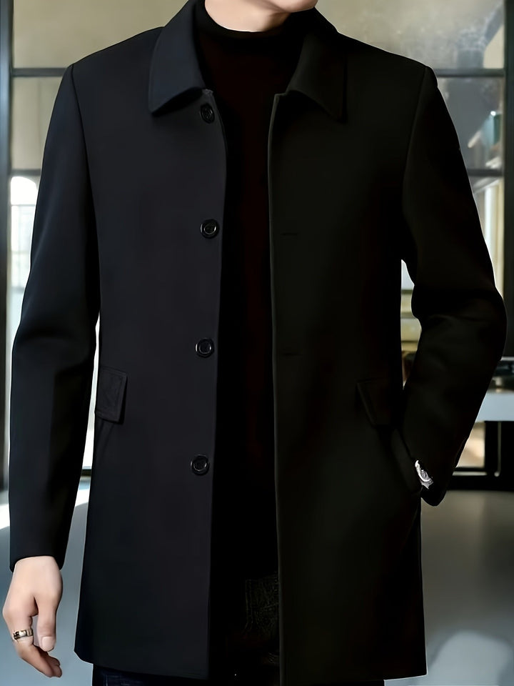 Gerard | Single-Breasted Overcoat – Timeless Style for Men