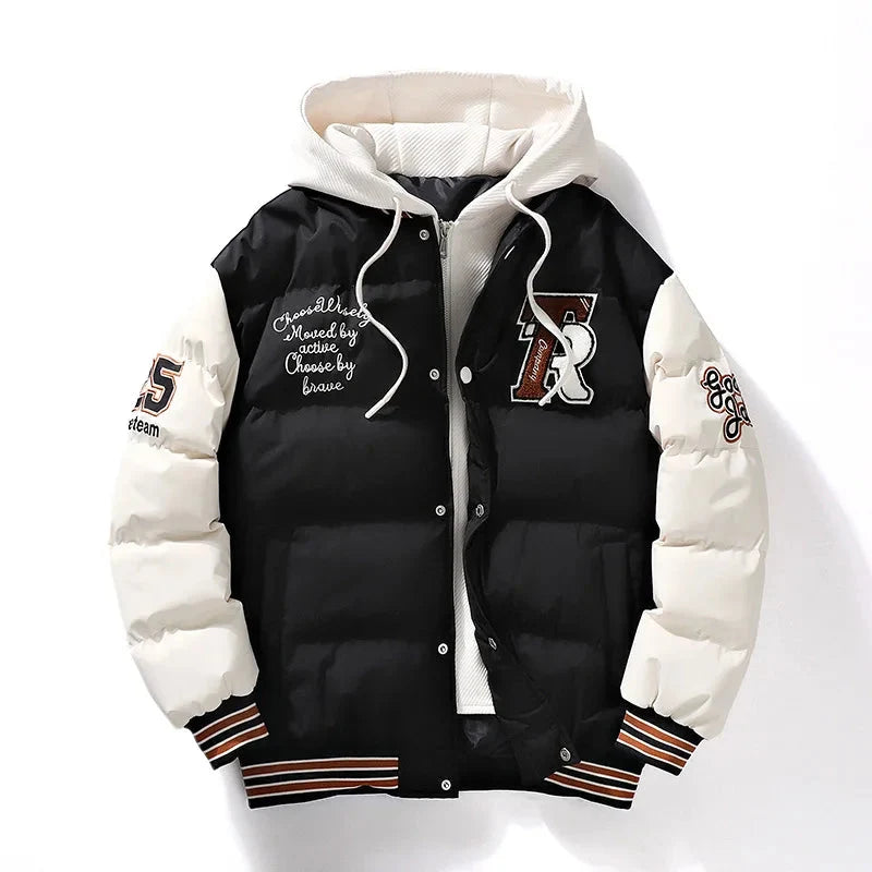 Rover | Puffer Jacket – Stijlvolle Gevoerde Jas met Kap voor Mannen