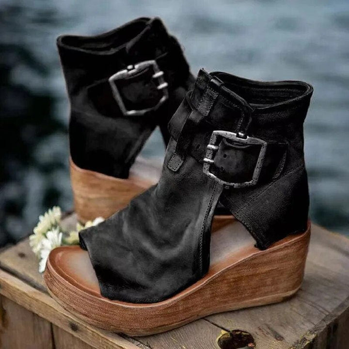 Chloe | Schicke Keilabsatz-Stiefeletten