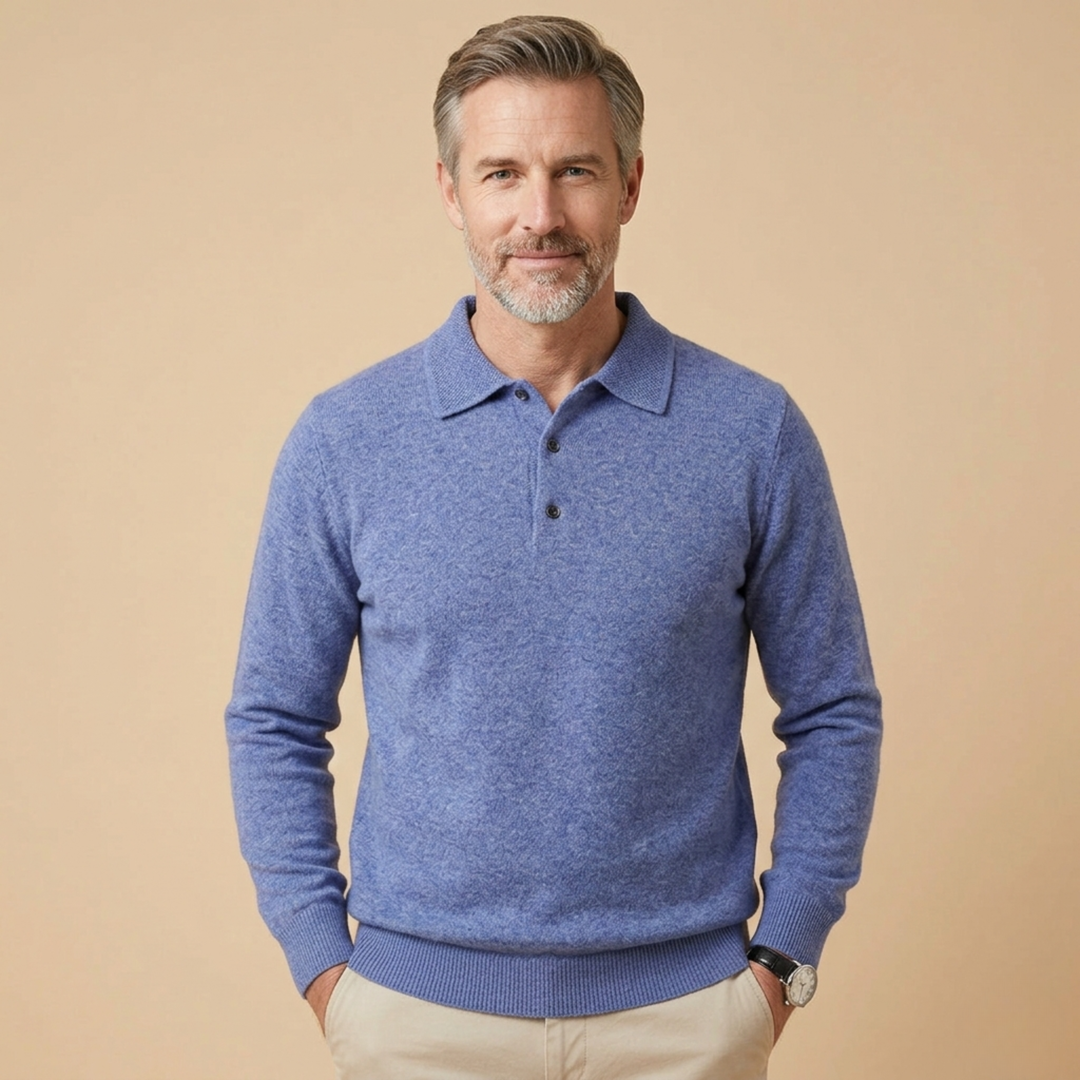 Harvey | Refined & Comfortable Long Sleeve Polo Shirt
