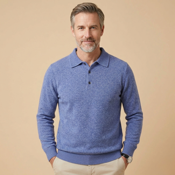Harvey | Refined & Comfortable Long Sleeve Polo Shirt