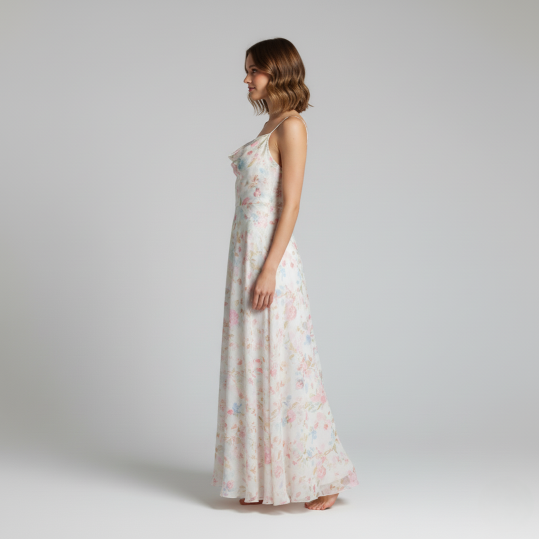 Lila | Blumiges Sommerkleid
