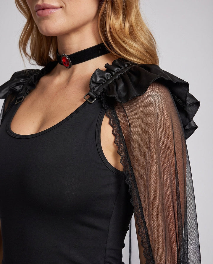 Drune | Halloween Costume Dress with Sheer Overlay