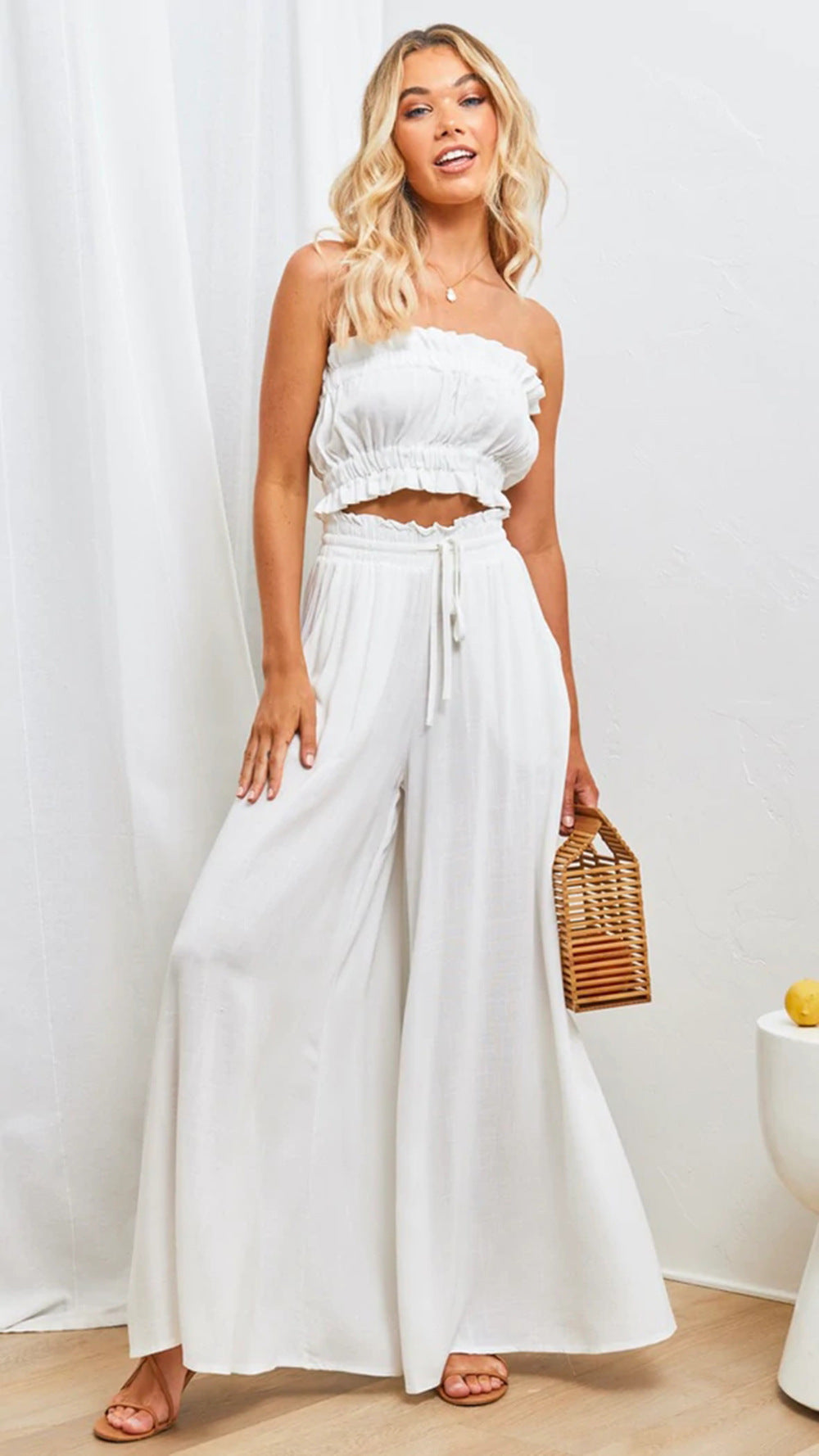 Victoria | Luftige Sommer-Palazzohose mit weitem Bein