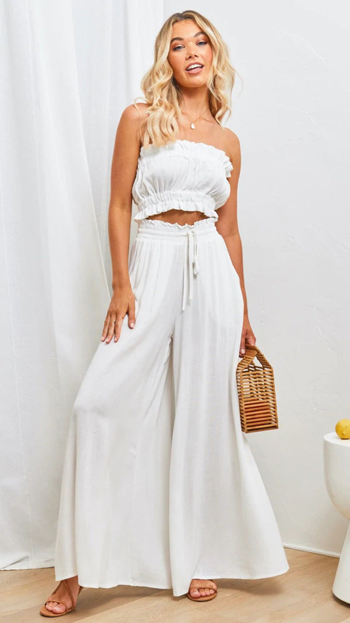 Victoria | Luftige Sommer-Palazzohose mit weitem Bein