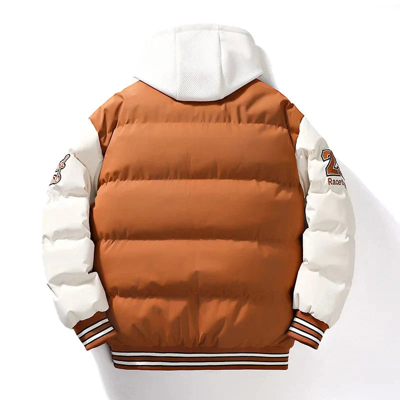 Rover | Puffer Jacket – Stijlvolle Gevoerde Jas met Kap voor Mannen