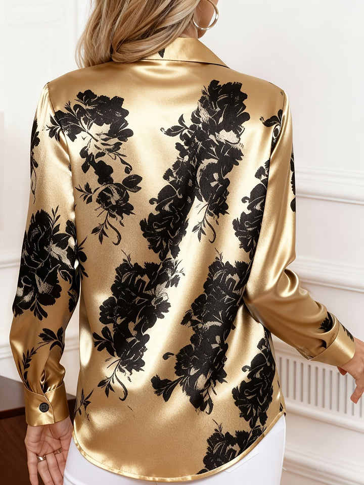 Cecily | Floral Blouse – Elegant Silk Design for Women