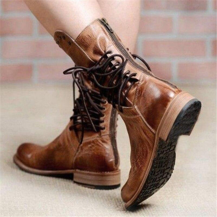 Luna | Stylish Lace-Up Ankle Boots For Your Western Wardrobe