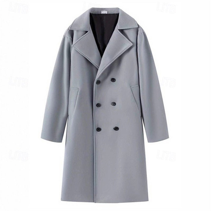Barnaby | Tailored Long Overcoat – Timeless Warmth for Men
