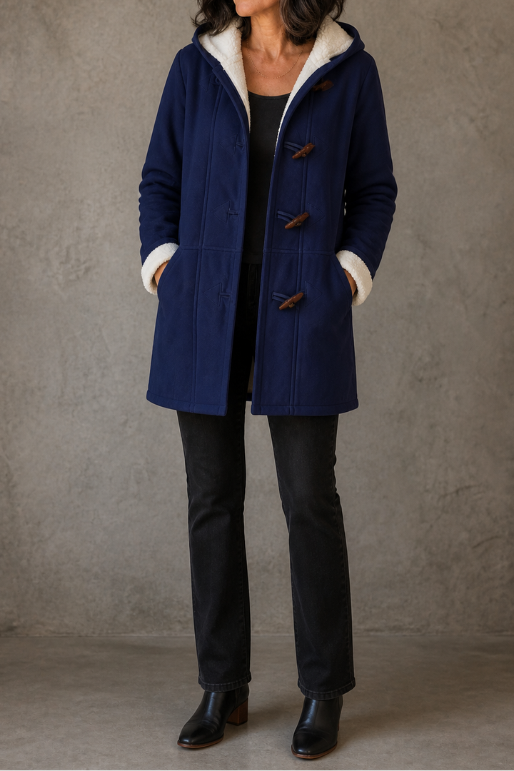 Suedeluxe | Hooded Faux Suede Coat with Plush Lining