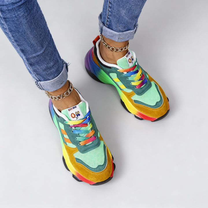 Natalie | Scarpe da ginnastica ortopediche leggere multicolore