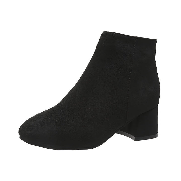 Elizabeth | Elegant Suede-Finish Chelsea Ankle Boots