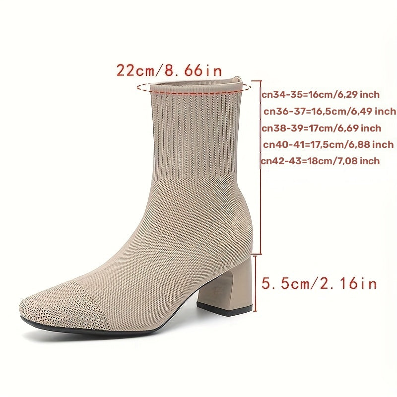 Eleanor | Moderne und elegante gestrickte Stiefeletten