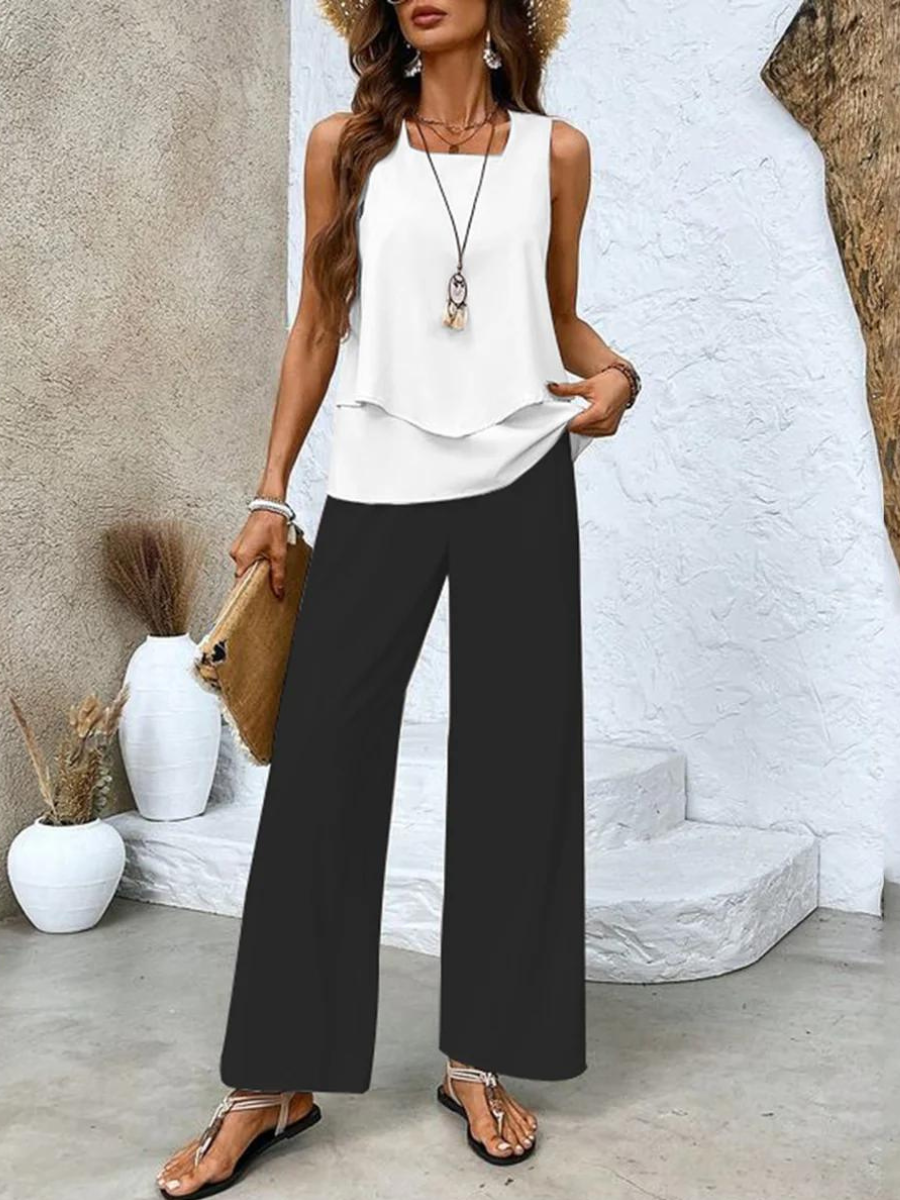 Charlotte | Elegante e raffinato completo estivo a due pezzi
