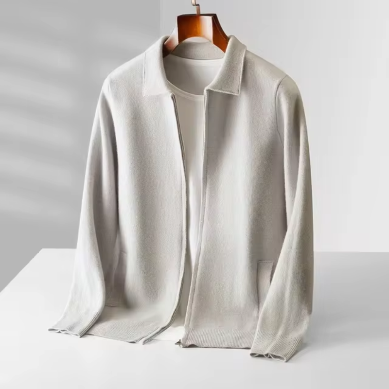 Oliver | Stilvolle und vielseitige Herren-Strickjacke mit durchgehendem Reißverschluss