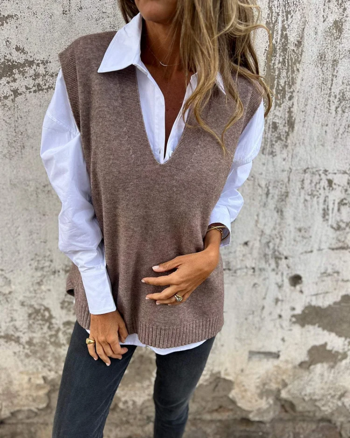 Mary | Classic Style Everyday Knit Vest