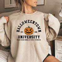 Hallie | Collegiate Halloweentown Logo Halloween Sweatshirt