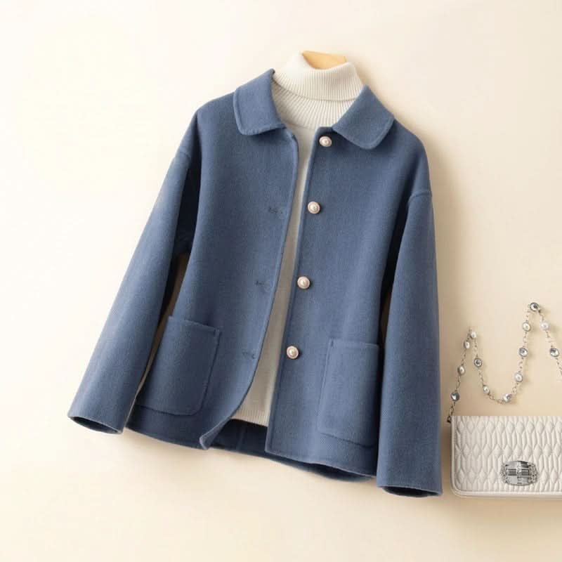 Vicky | Cashmere Coat – Chic Short Style for Women
