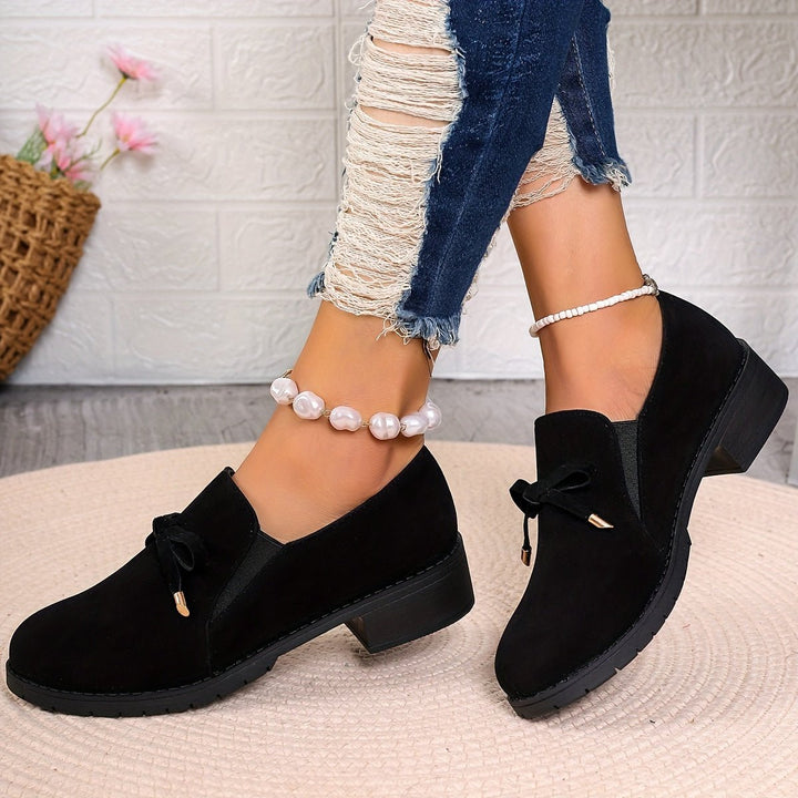 Nadia | Slip-On Loafers – Bow Detail for Effortless Style