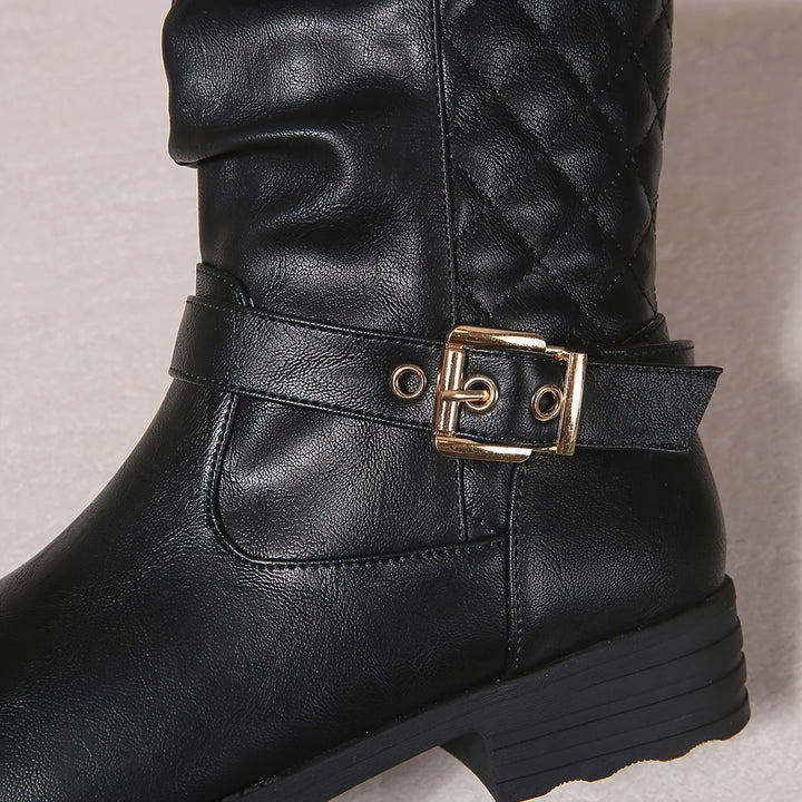 Tamara | Elegante und stilvolle Schnallenstiefel bis zur Wadenmitte