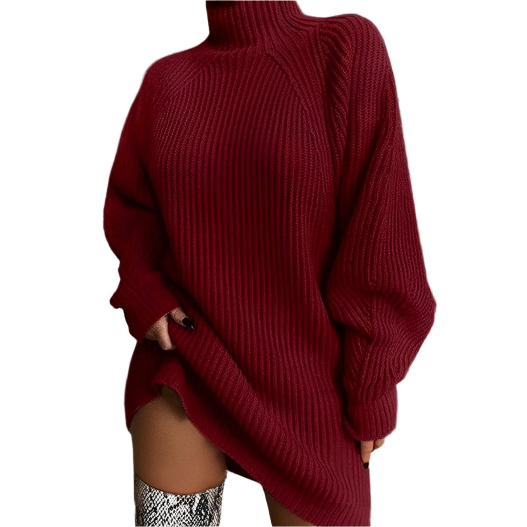 Franziska | Oversized Pullover Sweater with High Neck