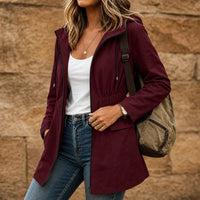 Daisy | Schicker und wetterfester Parka mit Kapuze und Kordelzug