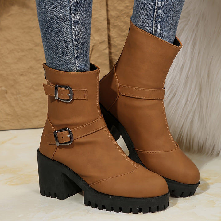 Beatrice | Moderne und selbstbewusste Stiefeletten mit Schnallenriemen