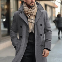 Richard | Zweireihiger Trenchcoat aus hochwertiger Wollmischung
